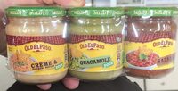 Trio dip, salsa, guacamole et dip cream et paprika