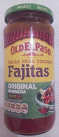 Salsa para cocinar fajitas original barbacoa suave