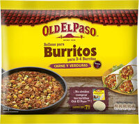 Relleno para burritos carne y verduras