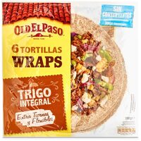 6 tortillas wraps de trigo integral