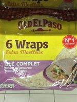 6 wraps extra moelleux blé complet