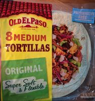 8 Medium Tortillas Original Siper Soft