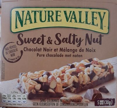 Sweet & Salty Nut chocolat noir et mélange de noix, 5 barres de 30 g