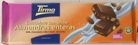 Chocolate con leche y almendras enteras
