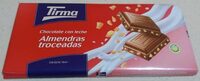 Chocolate con leche almendras troceadas