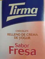 Chocolate relleno de crema de yogur