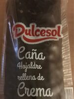Caña de hojaldre y crema