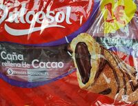 Caña rellena de cacao
