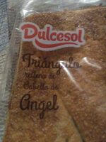 Triángulo relleno de cabello de ángel