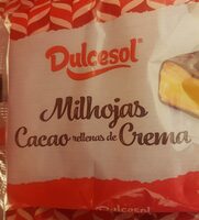 Milhojas Cacao rellenas de crema
