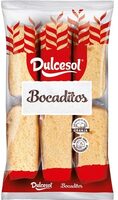 Bocaditos de bizcocho sin aceite de palma envasados de