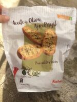 Panecillos tostados con aceite de oliva, ajo y perejil