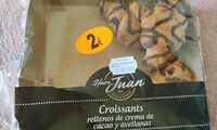 Croissants rellenos de cacao y chocolate