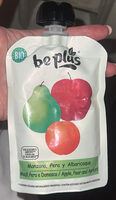 Manzana, pera y albaricoque
