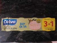 Atún claro en aceite de oliva bajo es sal