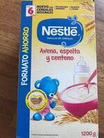 Papillas Nestlé avena,especta y centeno