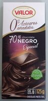 Chocolate negro 70% cacao 0% azúcares