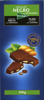 Chocolate negro con almendras