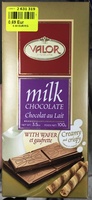 Chocolat au lait et gaufrette