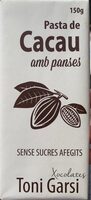 Pasta de cacau amb panses