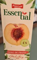 Zumo de fruta melocoton y uva