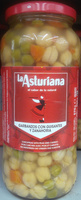 Garbanzos con guisantes y zanahoria