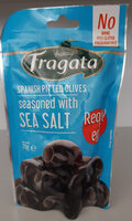 Spanish pitted olives seasoned with sea salt