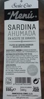 Sardina ahumada en aceite de girasol