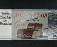 Turrón chocolate con almendras