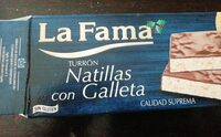 Turron natillas con galleta