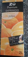 Zumo de naranja con pulpa