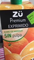Zumo de naranja sin pulpa Premium exprimido