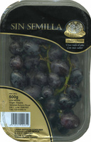 Uva negra sin semilla