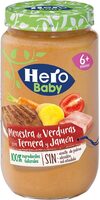 Menestra de verduras con ternera y jamón