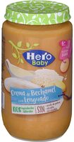 Crema de bechamel con lenguado