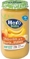 Natur melocotón de la huerta y plátano