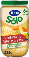 Verduras con delicias de pavo