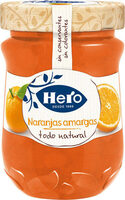Todo natural confitura de naranja amarga