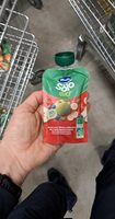 Solo bolsita de manzana, fresa y plátano ecológica
