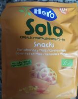 Snacks zanahorias y maíz