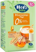 8 cereales miel 0%