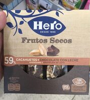 Barritas de cacahuetes y chocolate con leche