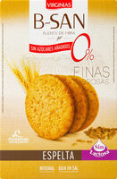 B-san galletas integrales finas de espelta bajas