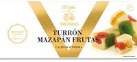 Turrón mazapán frutas