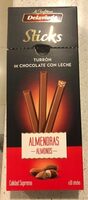 Sticks de turrón de chocolate con almendras