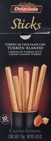 Sticks turrón de chocolate con turrón blando
