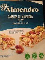 Barritas de almendra a la sal
