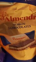 Turrón tres chocolates