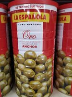 Aceitunas verdes rellenas de anchoa lata 600 g