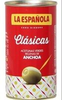 Clásicas aceitunas rellenas de anchoa